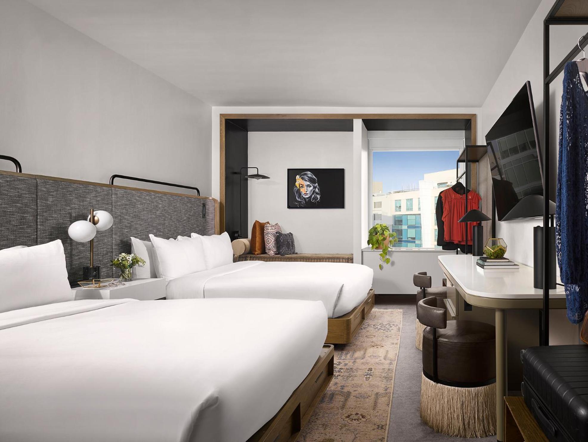 Premium Queen Room with Two Queen Beds and Courtyard View