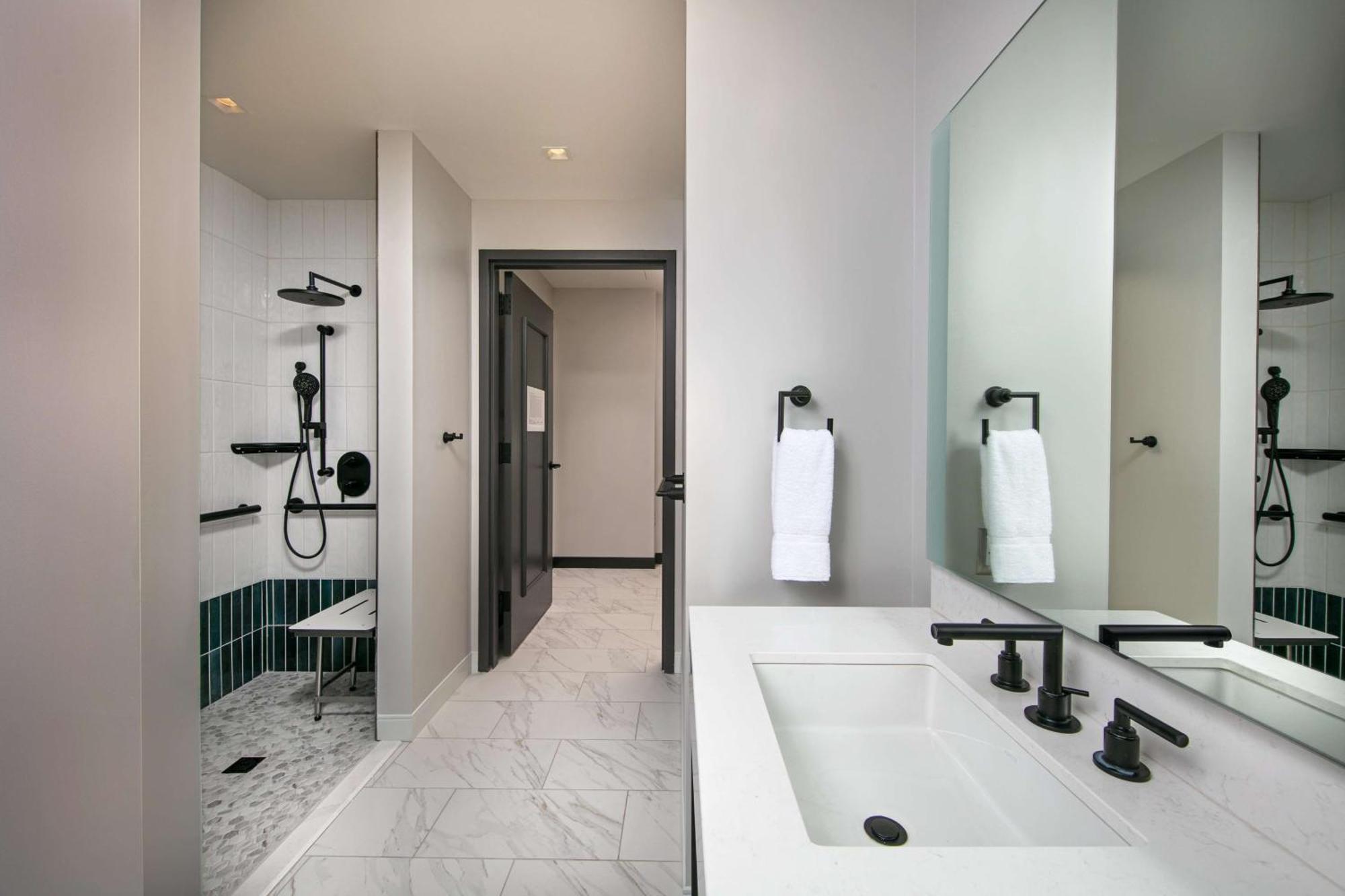 Standard King Gallery View Mobility Accessible Roll Shower